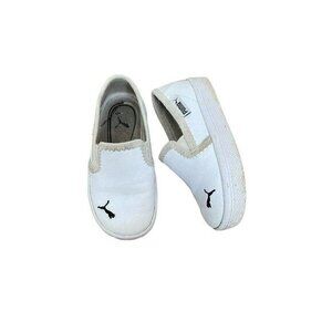 Puma White Slip Ons
